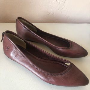 Frye leather flats